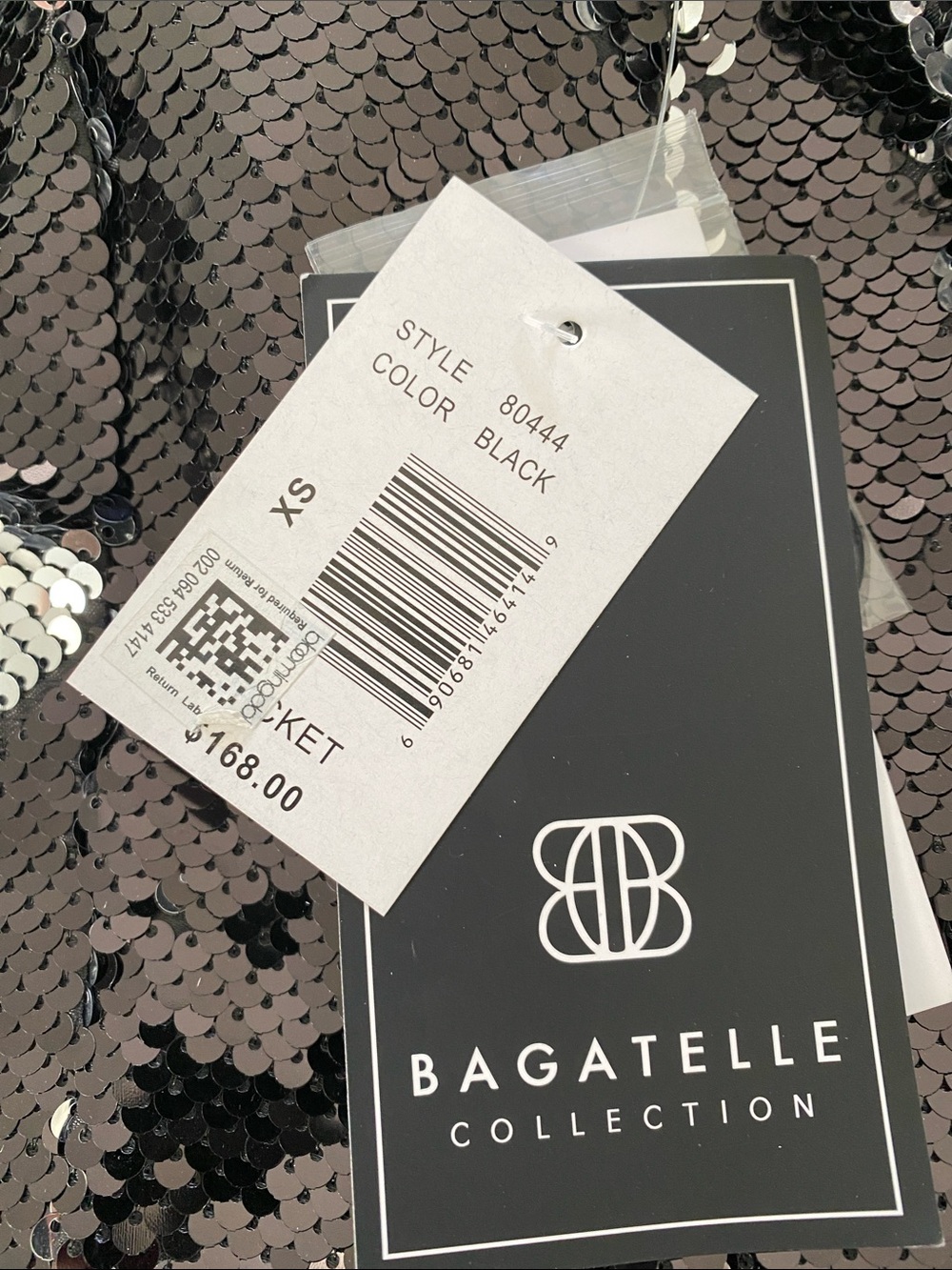 Bagatelle Collection Double Breasted Blazer in Black Size Extra Small NWT - Picture 8 of 9